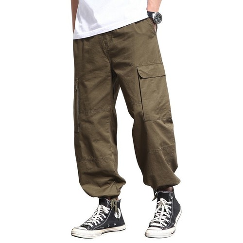 baggy khaki cargo pants for mens